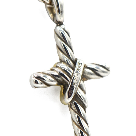 David Yurman X Cross Necklace - Picture 2 of 2